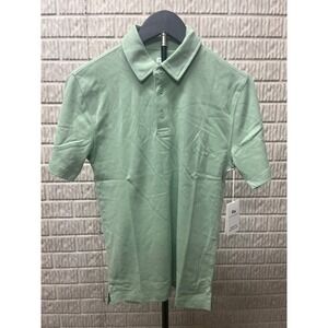 Free Assembly Mens Luxe Everyday Polo Shirt Topiary Green XS FAMKT00438SP25A